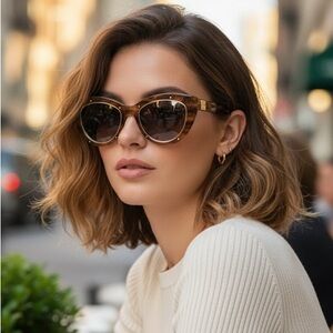 MCM 603S Havana Cat Eye Sunglasses – Made in Italy